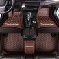 Custom Fit Car Floor Mats - Full Coverage Automotive Leather Floor Liners for Most Vehicles by MingyunSM (Coffee) - color: coffee