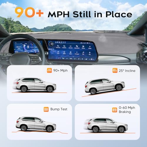 Upgraded Gray Dashboard Cover for 2025-2026 Chevy Equinox EV Accessories,Custom Fit Dash Cover Carpet Sunshade Pad UV Protection Anti-Glare Non-Slip【Sensor Friendly】 - size: 25+Equinox EV Dash Cover(Gray)