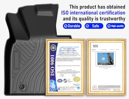 CRV Floor Mats for Honda CRV 2023 2024 2025 2026 (Gasoline & Hybrid), All Weather Protection TPE Car Mats Custom Car Liners Accessories, Dual-Layer Floor Mat and Carpet Set - size: Honda CRV 2023-2026 -1st&2nd