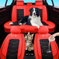Red Car Seat Covers Complete Set, Universal Car Seat Covers for Cars, Premium Waterproof Leather, Protect & Upgrade Car Interiors, Airbag Compatible, Easy to Install & Clean Up - color: C_Red