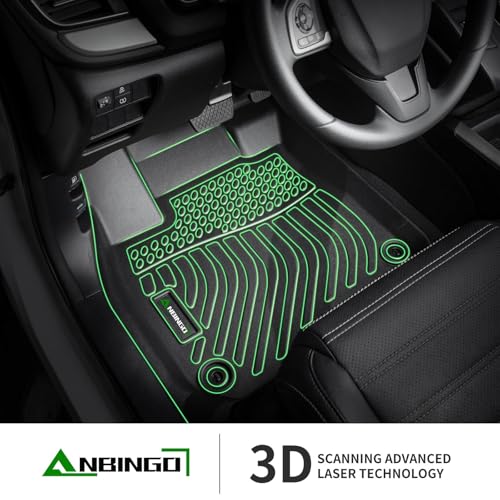 ANBINGO®Floor Mats Fit for Hyundai Kona 2018-2023 (No for EV)&Cargo LinerAll Weather Mats for 2019 Kona TPE Car Mat Rugs for 2020 Kona Rubber Trunk Carpet for 2021 Kona Automotive