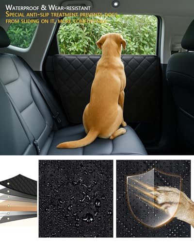2PCS Car Door Protector for Dogs - Waterproof Pet Car Door Cover with Scratch Protection, Universal Fit for All Vehicles XL (XL) - size: XL
