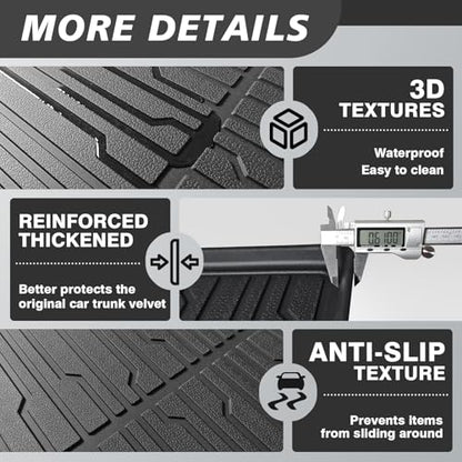 Vehicle Mat Cargo Liner Trunk Compatible with Mach-E 2026 2025 2024 2023 2022 2021Accessories All Weather Protection Heavy Duty Waterproof Easy to Clean Cargo Mat(Upgraded Trunk Liner)