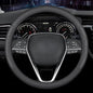 Nappa Premium Leather car Steering Wheel Cover, Non-Slip, Breathable, Universal 15 inches