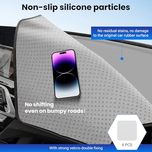 Dash Cover Mat Compatible with Toyota Tacoma 2016-2023 Car Interior Dashboard Cover Mat Nonslip Dashmat Sunshade Glare UV Rays Protector Accessories Custom Fit - size: Compatible with Tacoma 2016-2023