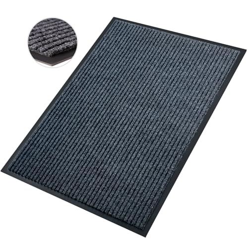 Front Door Mat,3'x10'Indoor Outdoor Door Mat,Heavy Duty Durable Welcome,Commercial Floor Mats Inside Outside Entrance, Waterproof All-Season, All-Weather Non Slip Backing Doormat for Entryway,Black - size: 36"x120"