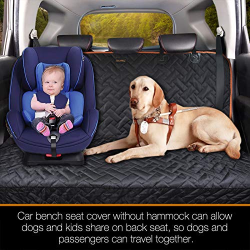 Bench Dog Seat Cover, Oxford Cloth Vehicle Seat Cover for Car/SUV/Small Truck, Universal Fit, Black, Waterproof, Heavy Duty, Nonslip, Machine Washable - size: Regular for Car/SUV/Small Truck