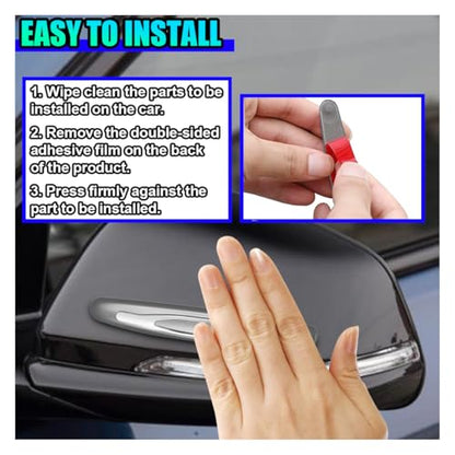4 Pack Car Door Edge Guards, Anti-Scratch Car Side Door Protector, PVC Auto Bumper Guard, Auto Body Trim Strip withSelf-Adhesive, Cars Exterior Accessories for Cars, SUVs, Trucks (Silver)