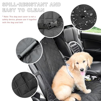 Car Front Seat Cover for Dogs, Scratch-Proof Car Seat Cover for Pets, Non-Slip No-Skirt Seat Cover for Most Vehicles, Universal Car Accessories