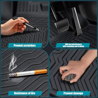 All Weather Floor Mats Compatible with 2017-2021 Honda Civic Si & 2016-2021 Civic, Full Cover Protection Floor Liners TPE Black(2017-2021 Civic Si&2016-2021 Civic) - color: 2017-2021 Civic Si&2016-2021 Civic