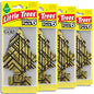 LITTLE TREES Car Air Freshener | Hanging Tree Provides Long Lasting Scent for Auto and Home | 24 Air Fresheners |Gold - color: Gold, size: 6 Count (Pack of 4)