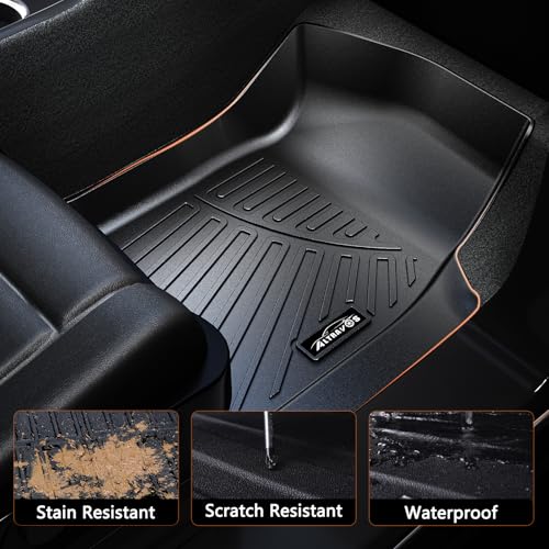 Floor Mats for 2023-2025 Toyota BZ4X / Subaru Solterra, for 2026 Toyota BZ-Woodland / 2026 Subaru Trailseeker, TPE Floor Liners Cargo Mats for BZ4X Accessories - size: 2023-2025 Toyota BZ4X Mats
