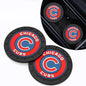 Baseball Fans Car Cup Holder Coasters for Chicago Cubs Fans, 2 Pack Cubs Silicone Non-Slip Cup Mats, 2.75" Car Cup Holder Inserts for Auto Interior - color: Dcu166bs