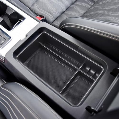 Altima Center Console Organizer Compatible with 2019-2023 2024 2025 2026 Nissan Altima Accessories S/SV/SR/SL/Platinum, ABS Plastic Armrest Box Insert Tray Armrest Storage Box, Black