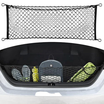 Envelope Style Automotive Elastic Trunk Mesh Cargo Net for Toyota Camry 2018-2026 - Premium Trunk Organizers and Storage - Luggage Net for Sedan - Best Car Organizer for Toyota Camry Hybrid