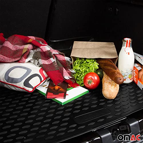 OMAC Cargo Mats Liner for Mazda CX-9 2016-2023 Rear Trunk Waterproof TPE Black - size: CX-9 2016-2023 / Black, style: Cargo Liners