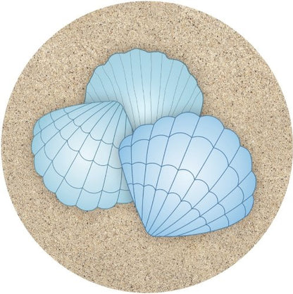 Screen Door Magnets Double Sided – Keep People, Kids, and Dogs from Running into The Screen Door - Robbins Aria Blue Shell - color: Blue Shells