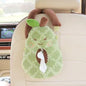 Cute Cartoon Car Tissue Box Holder - Soft Plush Hanging Car Accessories for Women, Universal Auto Seat Back Organizer with Easy Pull-Out Design (Green) - color: Green