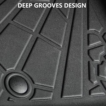 KARPAL Floor Mats fit for 2018-2025 Jeep Wrangler JL Unlimited | TPE All Weather Protection Custom Fit Car Mats - style: 2018-2025 | For Jeep JLU | Full Set
