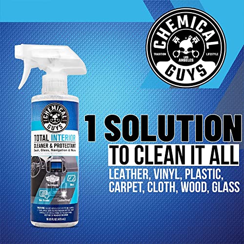 Chemical Guys Car Cleaning Kit Interior 9-Piece - Total Interior Cleaner, Sticky Icky Green Apple & Strawberry Detailing Gel, 3 Detailing Brushes, 3 Towels, Safe for Cars, Trucks, SUVs & More - style: KIT