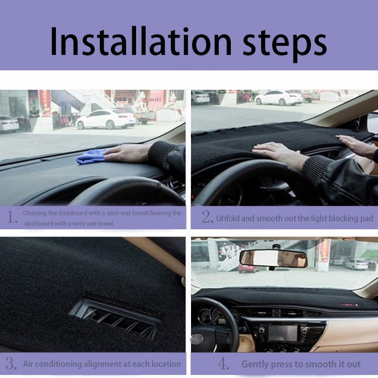 Dash Cover for Suzuki SX4 2009 2010 2011 2012 Dashboard Cover Mat, Sunshade Non-Slip Center Console Sunshield Protector Mat Pad - size: Suzuki SX4 2009-2012