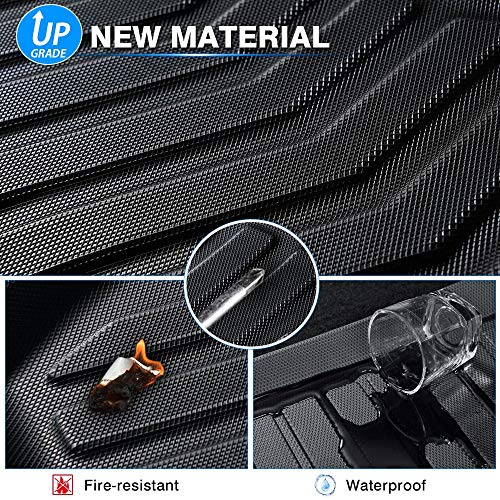 KUST All Weather Floor Mats for Honda Fit 2015 2016 2017 2018 2019 2020 Custom Fit Floor Liner 1st & 2nd Row Liners Black Non-Slip - style: For │ Fit 2015-2020 │ Floor Mats