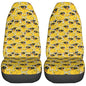 Dujiea Yellow Cartoon Duck Car Front Seat Covers 2 Pcs Universal Auto Seat Covers Front Seats Only, Vehicle Bucket Seat Protectors Fit for Most Car SUV Sedan and Truck - color: Cartoon Duck
