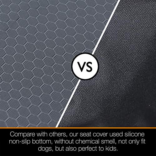 Bench Dog Seat Cover, Oxford Cloth Vehicle Seat Cover for Car/SUV/Small Truck, Universal Fit, Black, Waterproof, Heavy Duty, Nonslip, Machine Washable - size: Regular for Car/SUV/Small Truck