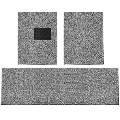 FH Group Car Floor Mats - DIY Ultra Waterproof Trimmable Non-Slip Vinyl Floor Mats, Solid Gray