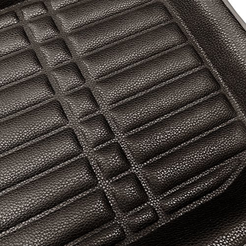 FH Group Universal Fit for all weather protection Deep Tray Style Automotive Floor Mats fits most Cars, SUVs, and Trucks, 4 Piece Solid Black - color: Solid Black - Full Set