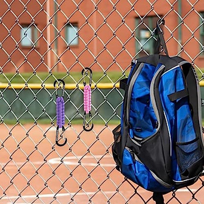 BRAVESHINE Paracord Keychain Carabiner Clip, D Ring Lanyard Hanger Stroller Hook for Water Bottle, Key, Backpacks, Men, Women