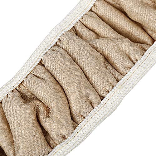 X AUTOHAUX Elastic Leopard Pattern Fluffy Car Steering Wheel Cover with Handbrake Gear Shift Cover Set Universal Beige - color: Beige