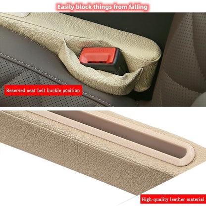 2 Pack Car Seat Gap Filler with Storage Box,Fill the Gap Between Seat and Console,Car Console Gap Filler,Prevent Things from Dropping,Convenient to Storage Keys and Phone(Beige) - color: Beige2