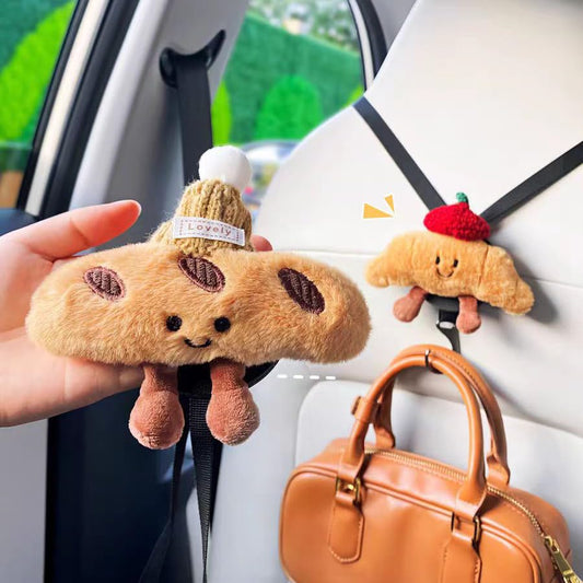 Car Seat Headrest Hook 2 Pack Hooks Hanger Storage Organizer for Handbag Purse Coat Fit for Tesl Model 3, Model Y, Cute Car Accessories for Women - color: Fit for Tesl
