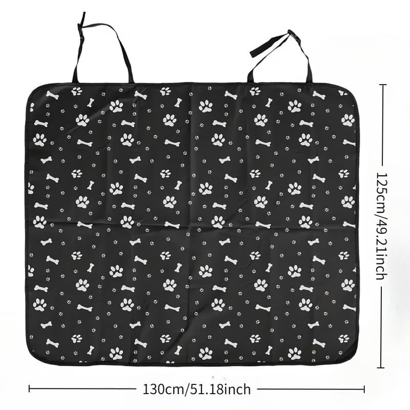 Waterproof Pet Car Seat Cover 49 x 51 in, Oxford Cloth Dog Car Seat Protector, Anti-Slip & Scratchproof Back Seat Cover, Urine Resistant Hammock Mat for Dogs & Cats