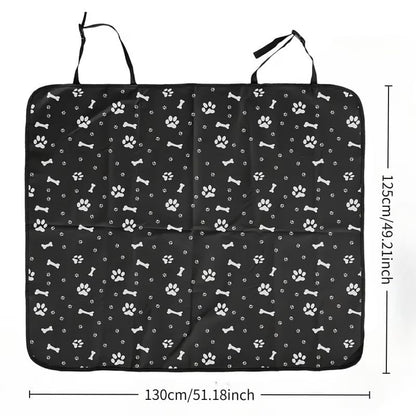 Waterproof Pet Car Seat Cover 49 x 51 in, Oxford Cloth Dog Car Seat Protector, Anti-Slip & Scratchproof Back Seat Cover, Urine Resistant Hammock Mat for Dogs & Cats