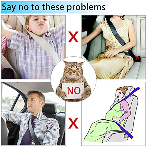 6PCS Car Seat Belt Covers, Soft Shoulder Strap Pad for a More Comfortable Drivinger,Soft Car Safety Seatbelt Strap for Adults -Black