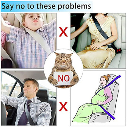 6PCS Car Seat Belt Covers, Soft Shoulder Strap Pad for a More Comfortable Drivinger,Soft Car Safety Seatbelt Strap for Adults -Black
