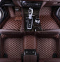 Custom Leather Car Mats, Vehicle-Specific Fit All-Weather Floor Mats, 100% Waterproof Anti-Slip Durable Protection for SUV Truck Sedan, Precision Tailored Protection (Brown) - color: Brown