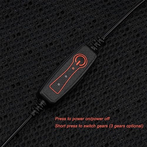 Universal Ventilated Car Seat Cushion with USB Interface Quick Cooling Three-Speed Adjustable Seat Cushion Suitable for All Car Seats, Home and Office Chairs (Style-B) - style: Style-B