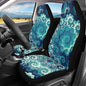 Howilath Blue Swirl Art Design Seat Covers for Women Men Car Seat Covers, 2pcs Car Accessories High Back Front Seat Covers - color: Blue Swirl