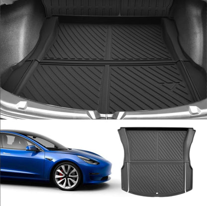Custom for 2017-2023 Tesla Model 3 Cargo Mats Trunk Liner All Weather TPE Protection Mat Accessories (for 2017-2023 Tesla Model 3)