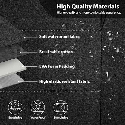 CAR PASS Neoprene Waterproof Seat Covers, Universal Fit Black Full Sets, Protective Interior Covers for Auto SUV, Vans, Sedans, Trucks - color: Black Full Sets