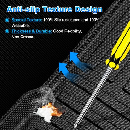 4Runner Cargo Liner - Trunk Mat for Toyota 4Runner 5 Seats 2010-2024 (W/0 Sliding Tray & No 3rd Seat), All Weather Cargo Mat for 4Runner Accessories, Heavy Duty Car Mats, Car Accessories - size: 2)Toyota 4Runner 10-24