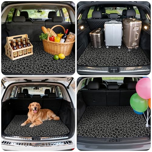 Car Trunk Mat - Universal Size 29" x 39", Leopard Print Pattern Cargo Liner, Car Accessory for SUVs/Sedan/Wagons, Durable Protective Mat, Trunk Liner for Families/Travel Enthusiasts - style: Leopard Print-8