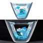 Car Steering Wheel Sticker Acrylic Ornament Charm Interior Decor Decorative Sticker Easy Install for Model Y/3- Clear Blue