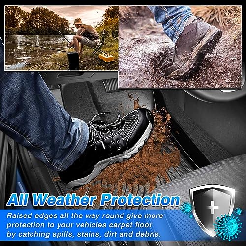 Cartist Floor Mats Fit for 2024 2025 2026 Subaru Crosstrek & 2024 2025 2026 Subaru Impreza Accessories All Weather Floor Liner Front & 2nd Row Car Carpet Protection TPE Heavy Duty - size: 3)Subaru Crosstrek & Subaru Impreza【2024-2026】