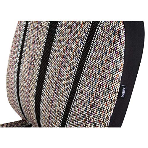 Baja Blanket Bucket Seat Cover for Car, Truck, Van, SUV - Airbag Compatible (4PCS-Low Back) - color: Black-low back