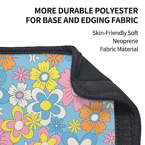 Stylish Retro Flowers Seat Belt Covers Soft Comfortable Shoulder Strap Pads for Adults Universal Car Accessories - Pack of 2 - color: Retro Flowers
