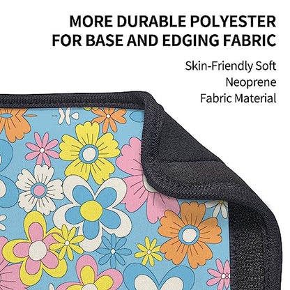 Stylish Retro Flowers Seat Belt Covers Soft Comfortable Shoulder Strap Pads for Adults Universal Car Accessories - Pack of 2 - color: Retro Flowers